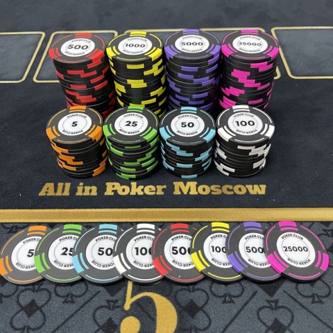 Глиняные фишки Poker Club, модель 86